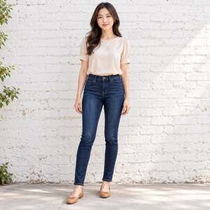 Banana Republic Jeans WMNS 25/0 Petite Dark Blue Skinny Stretch Smart Casual